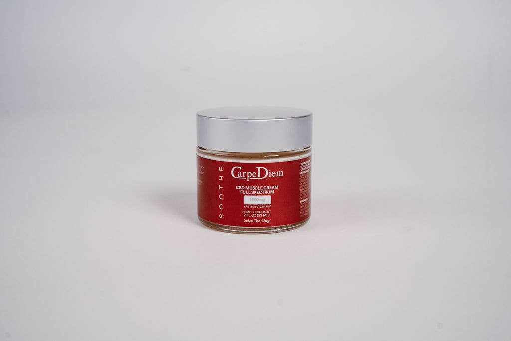 Soothe Muscle & Joint CBD Cream- 1500mg Full Spectrum in 2oz