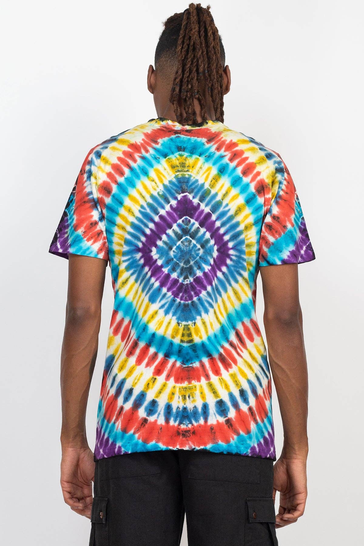 Unisex Diamond Tie-dye T-Shirt: Earth / Medium