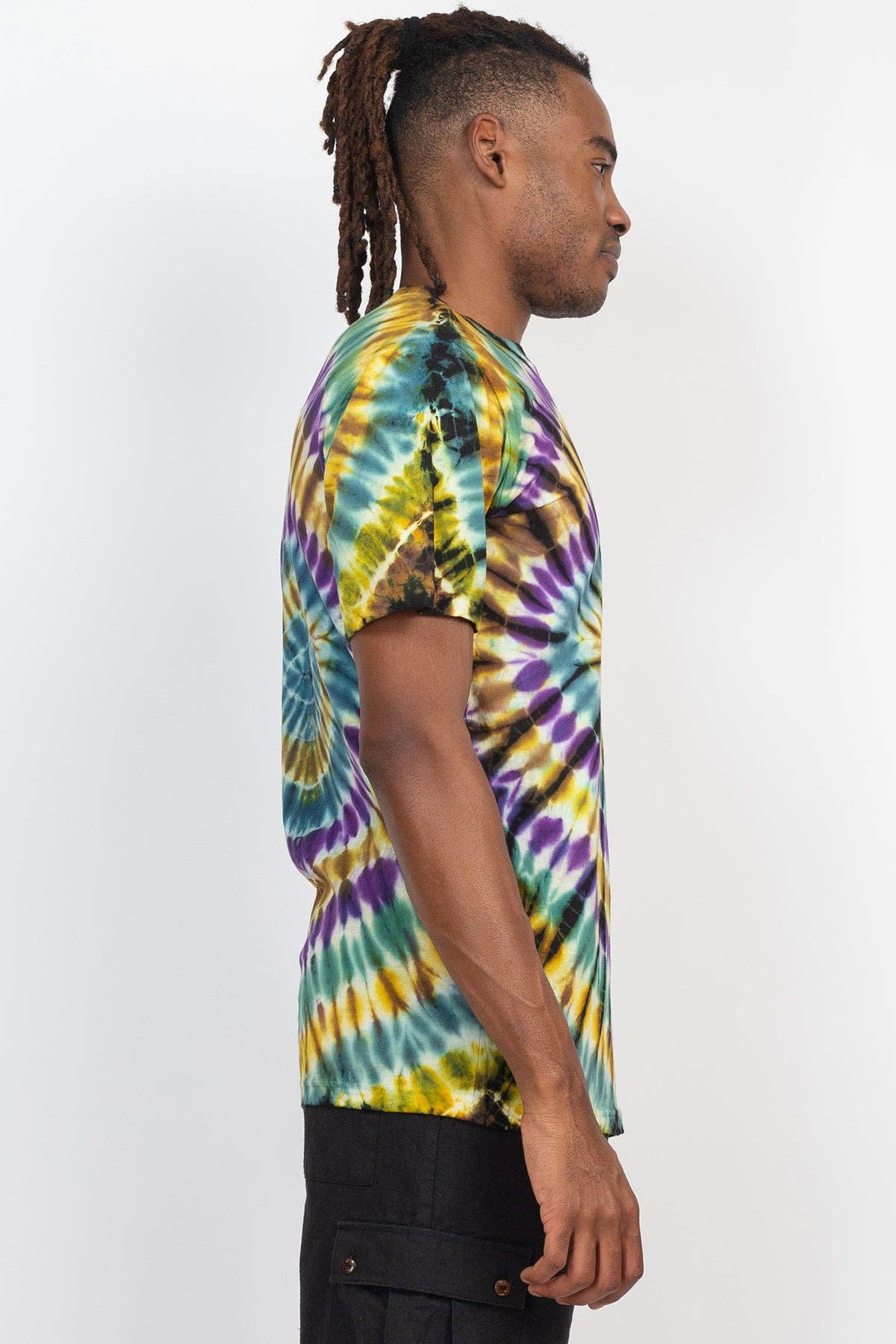Unisex Diamond Tie-dye T-Shirt: Earth / Medium