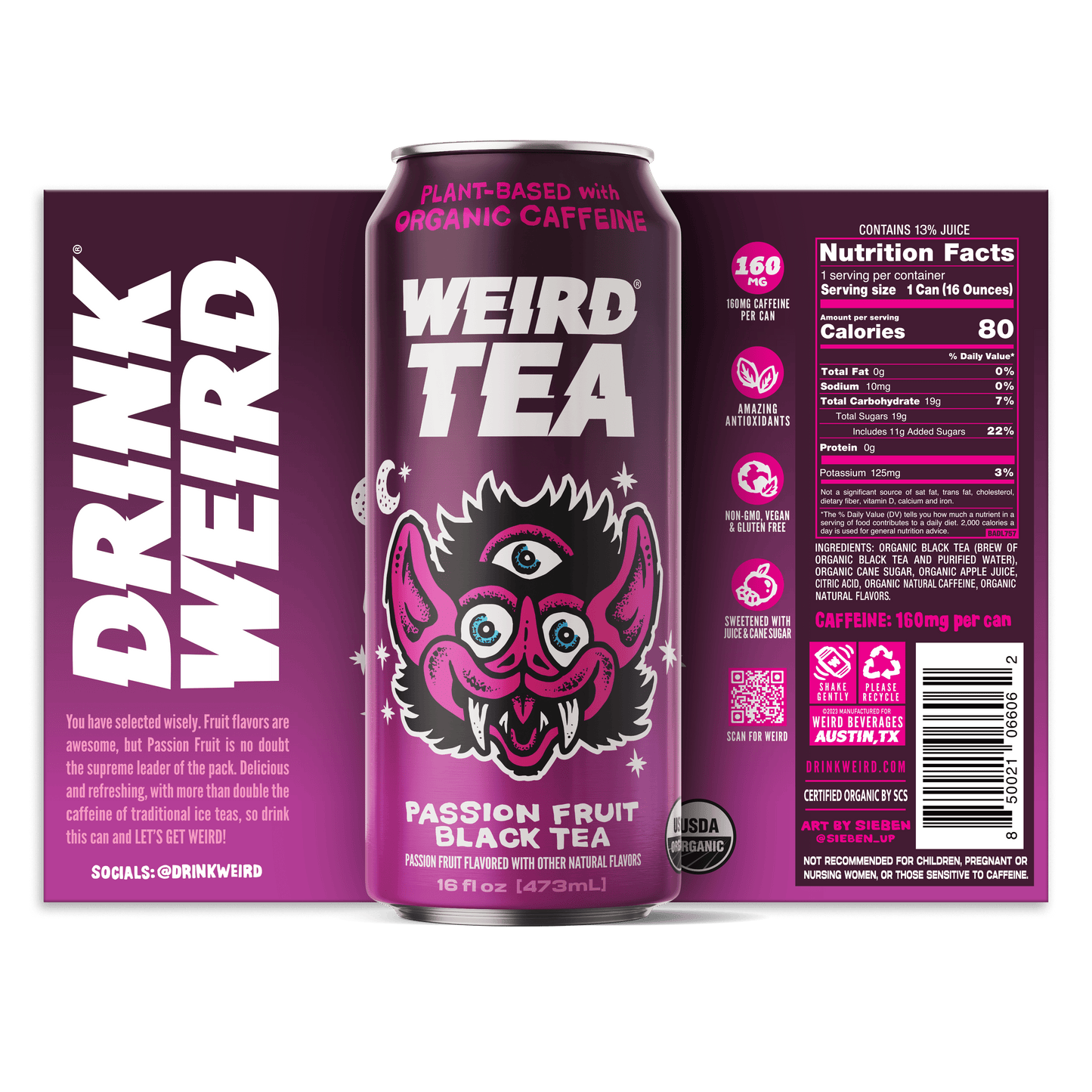Organic Passion Fruit Black Iced Tea