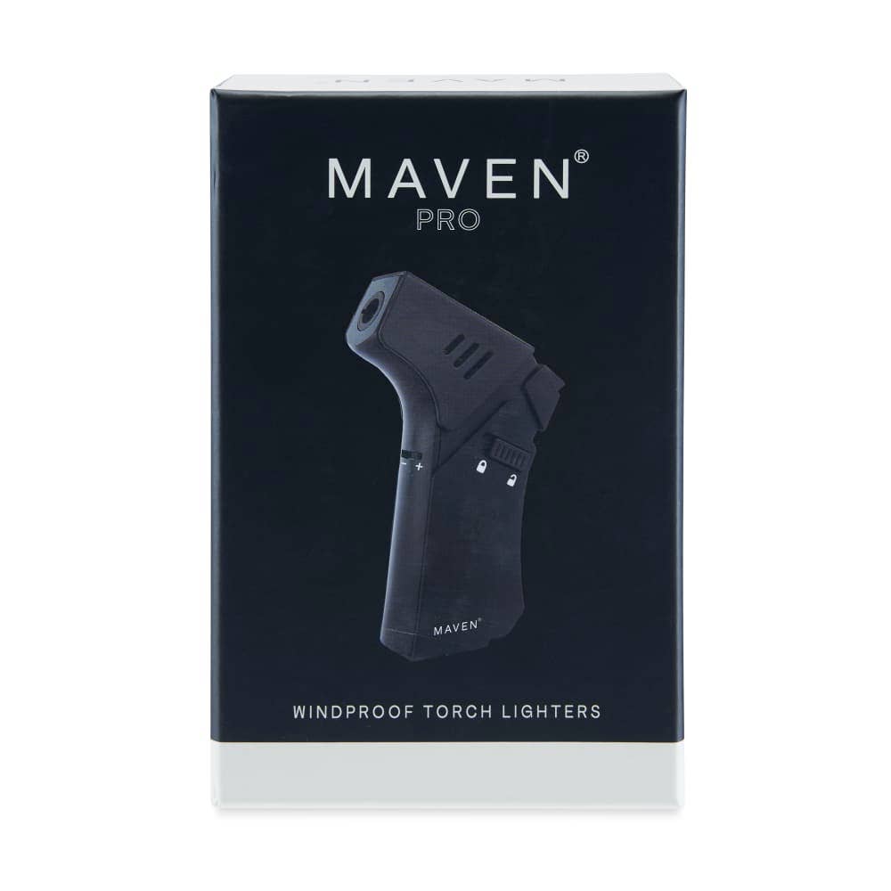 Maven Pro Butane Torch Lighter: Sunset Orange