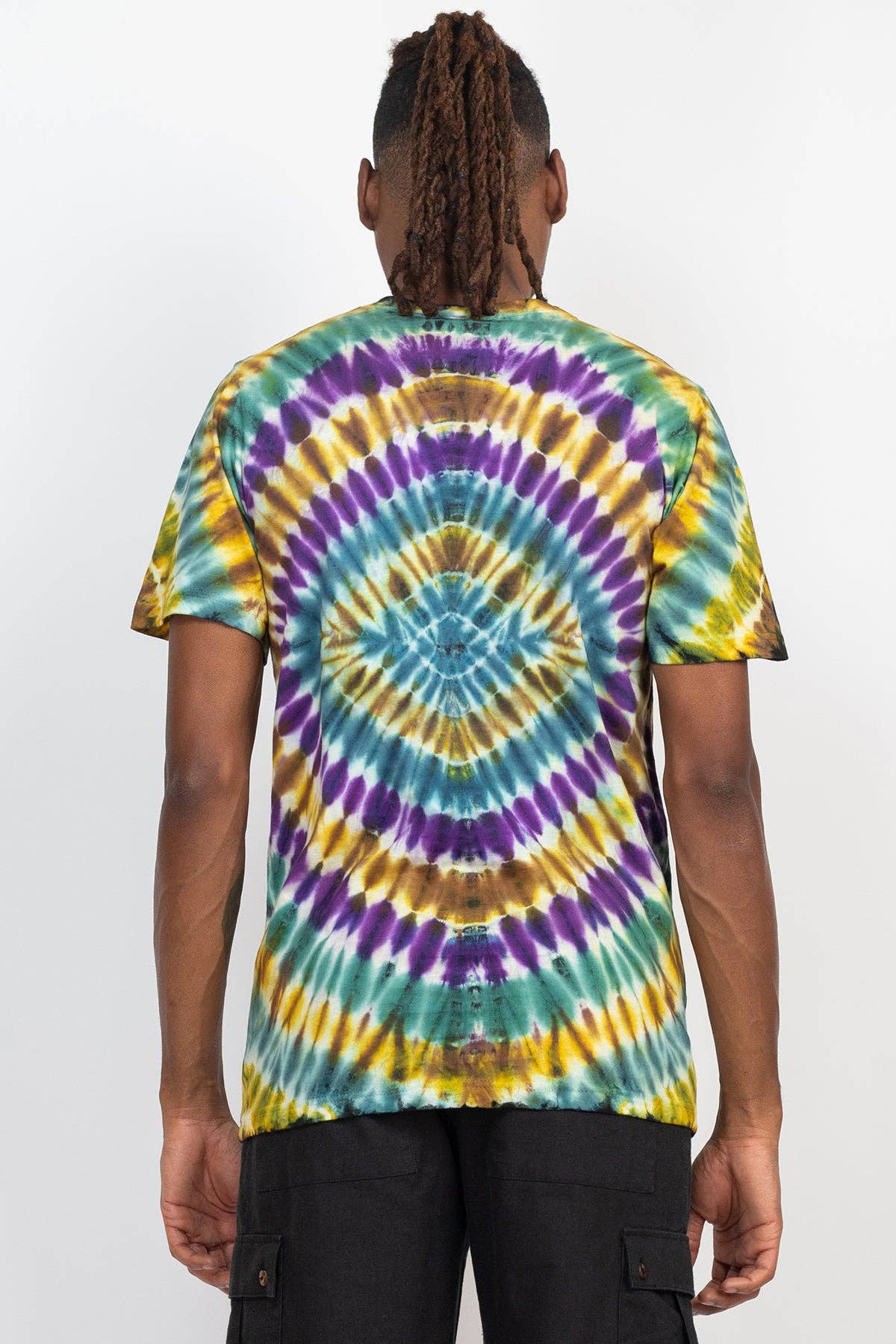 Unisex Diamond Tie-dye T-Shirt: Earth / Medium