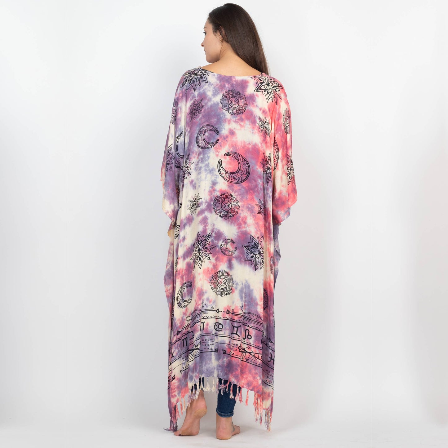 Mystical Hi Low Poncho: Violet / One Size