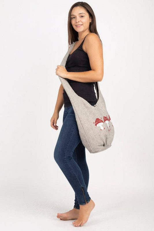 Harmonious Higher Being Cotton Bag: Mushroom / One Size - DukeCityHerbs