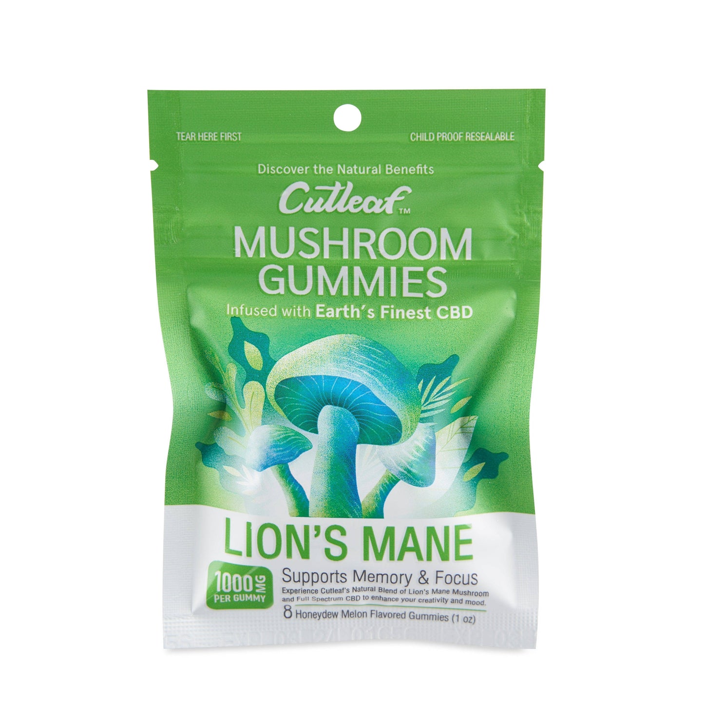 Cutleaf Exotics 1000mg Mushroom Gummies Nighttime