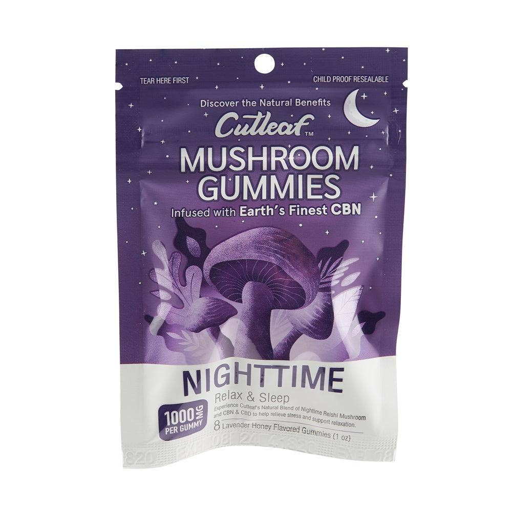Cutleaf Exotics 1000mg Mushroom Gummies Nighttime