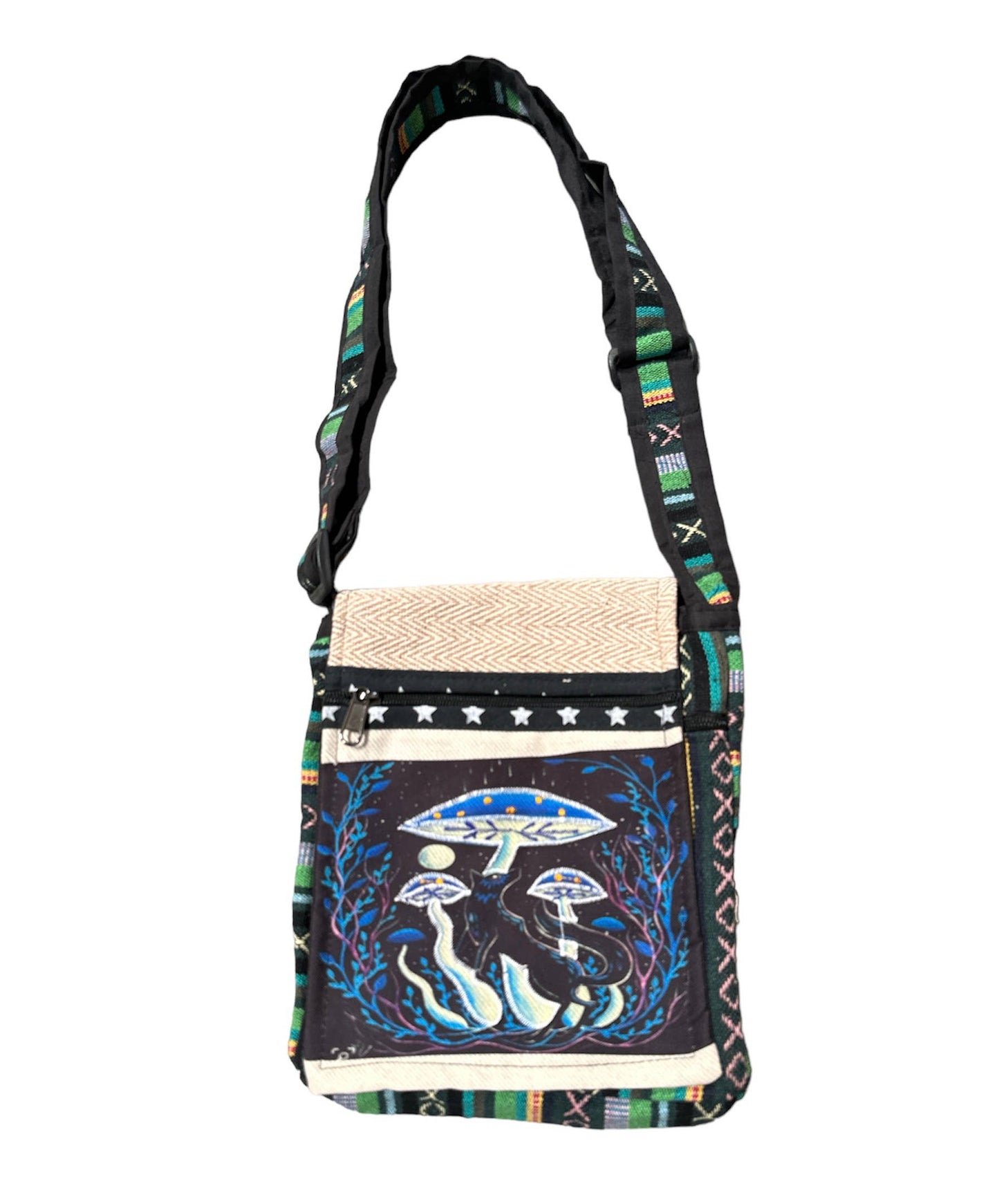 Cotton Fox & Mushroom Mini File Bag RIB2161