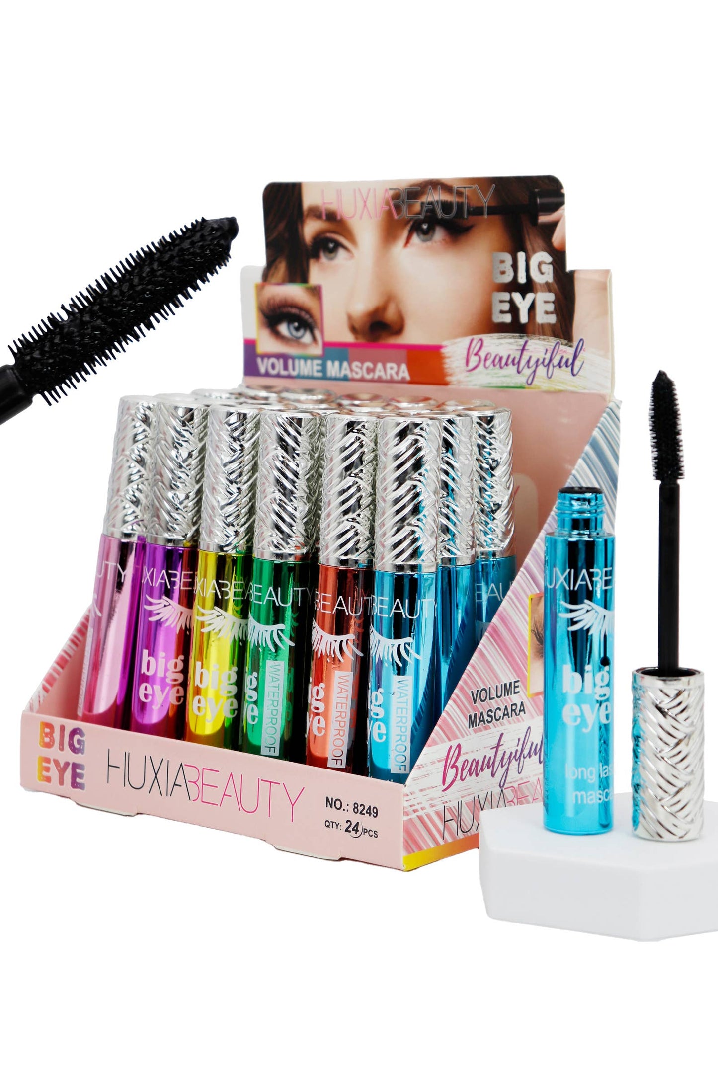Big Eye Volume Tubing Eyelash Mascara - 24 pcs