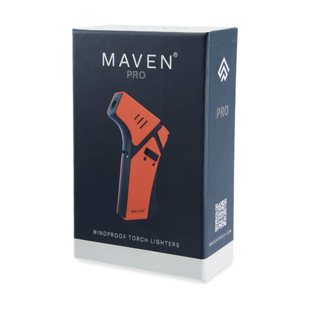 Maven Pro Butane Torch Lighter: Sunset Orange
