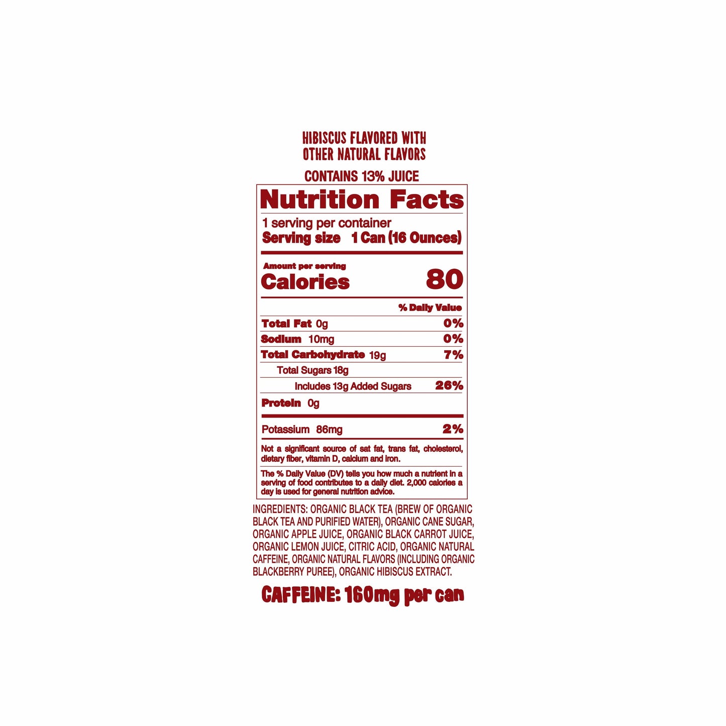 Organic Agua de Jamaica Hibiscus Black Tea