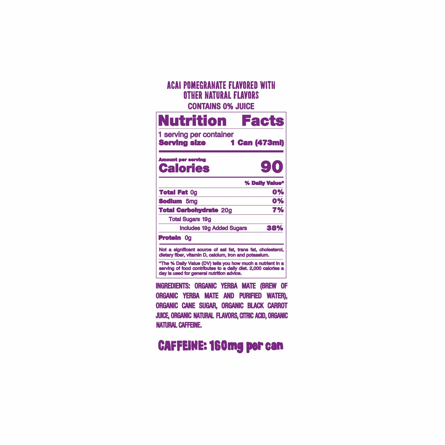 Organic Acai Pomegranate Yerba Mate