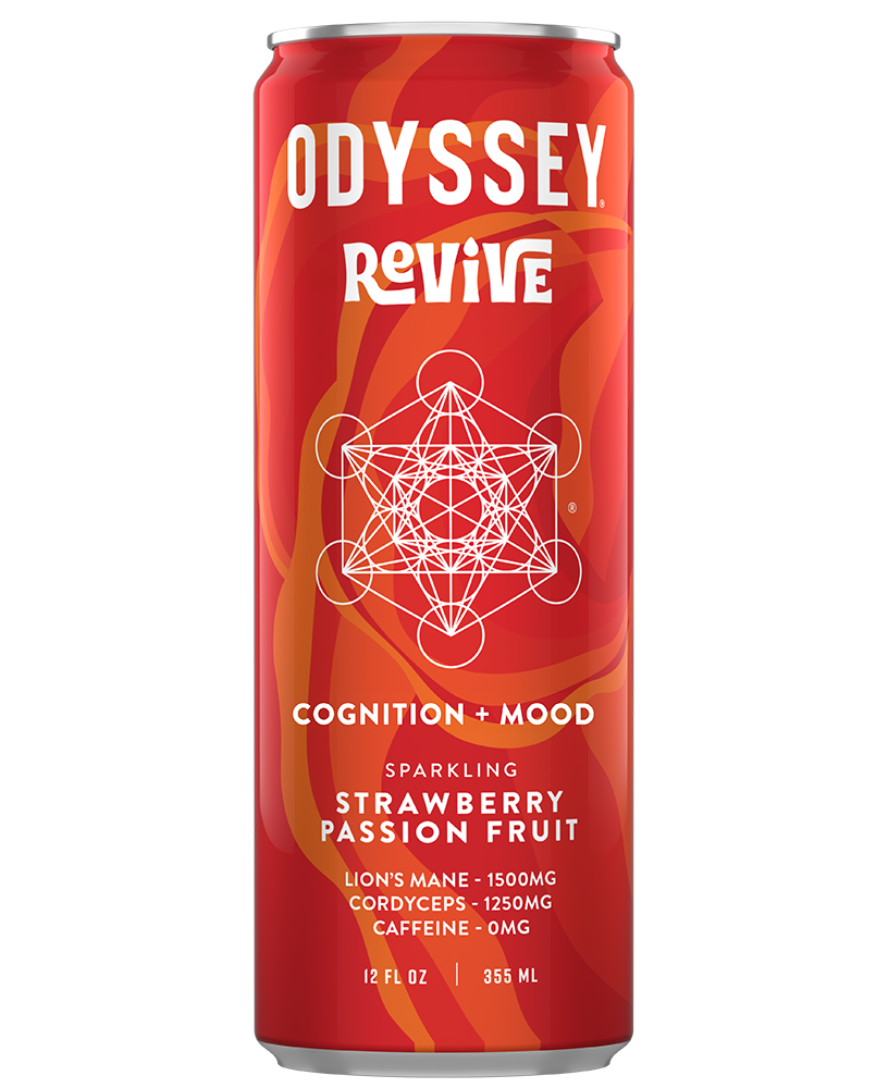 Strawberry Passion Fruit Revive Sparkling Mushroom Hydration