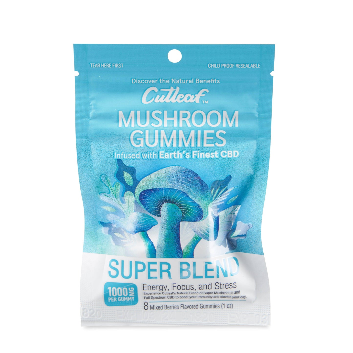 Cutleaf Exotics 1000mg Mushroom Gummies Nighttime