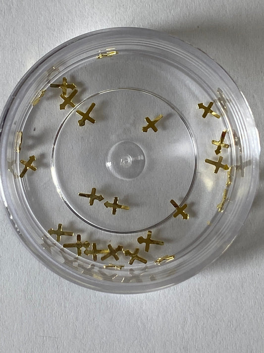 Gold cross tooth gem - DukeCityHerbs