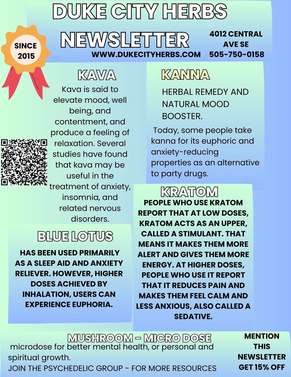 Holistic Herbs Newsletter