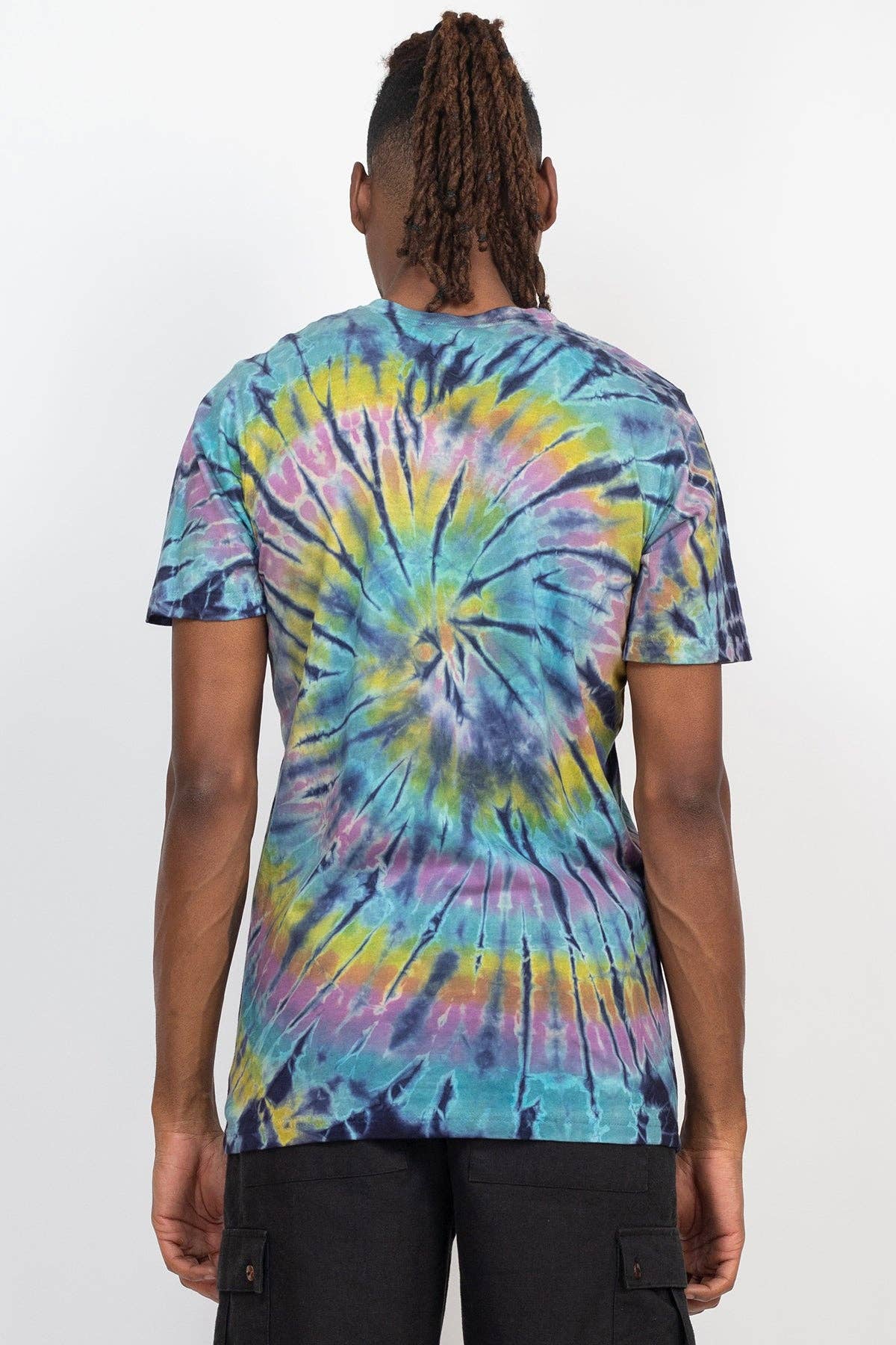 Unisex Rainbow Arc Tie-dye T-Shirt: Rainbow / Medium
