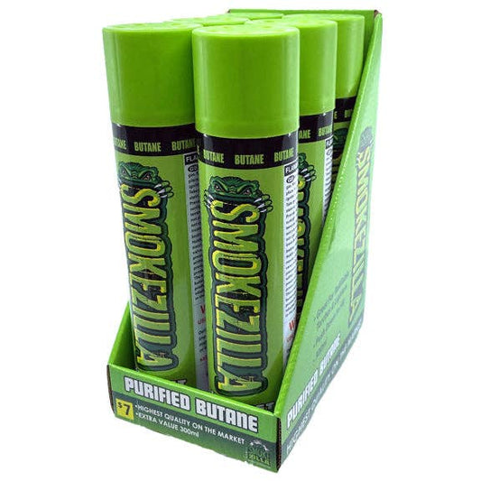 Smokezilla Bulk Butane Lighter Refill 300ML- 6/Display: Wholesale Price