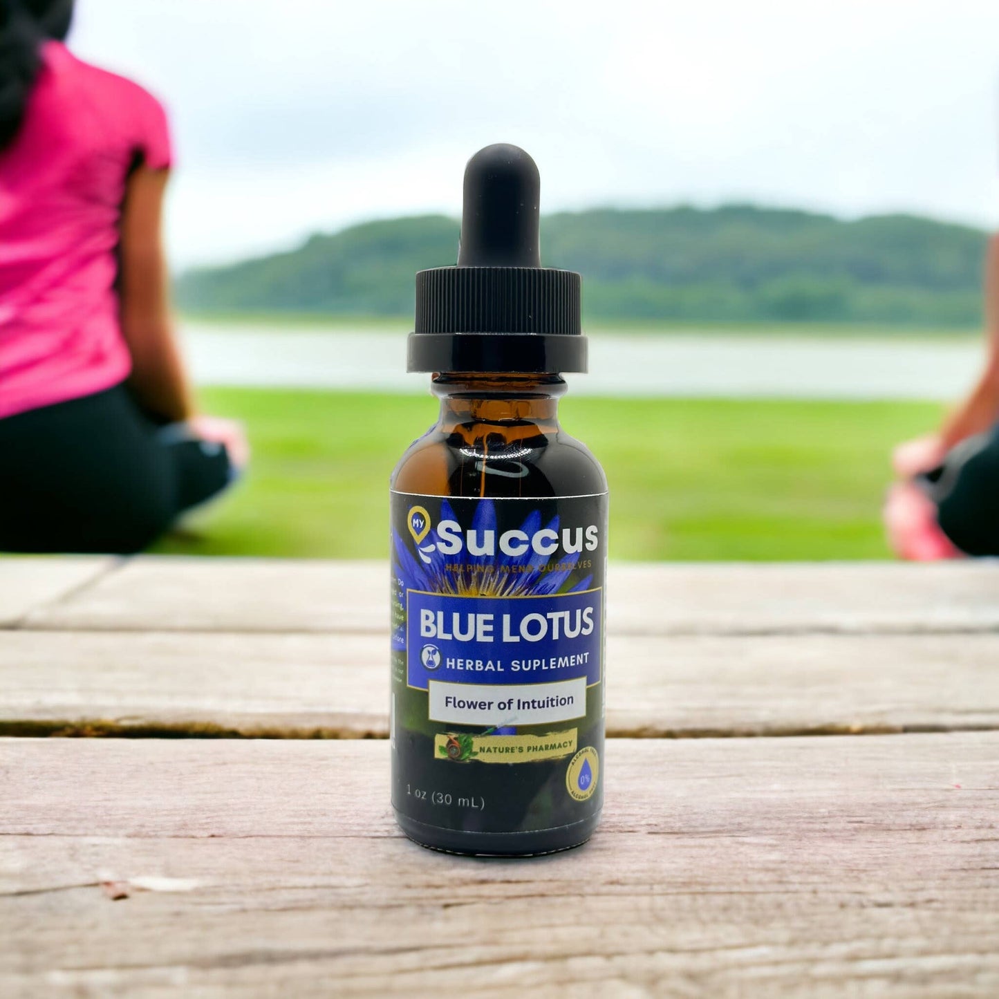 Blue Lotus Tincture - The Flower of Intuition (High Potency) : Alcohol Extract / 1 fl oz