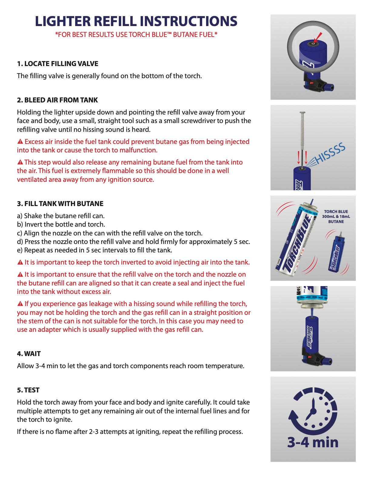 Smokezilla Bulk Butane Lighter Refill 300ML- 6/Display: Wholesale Price