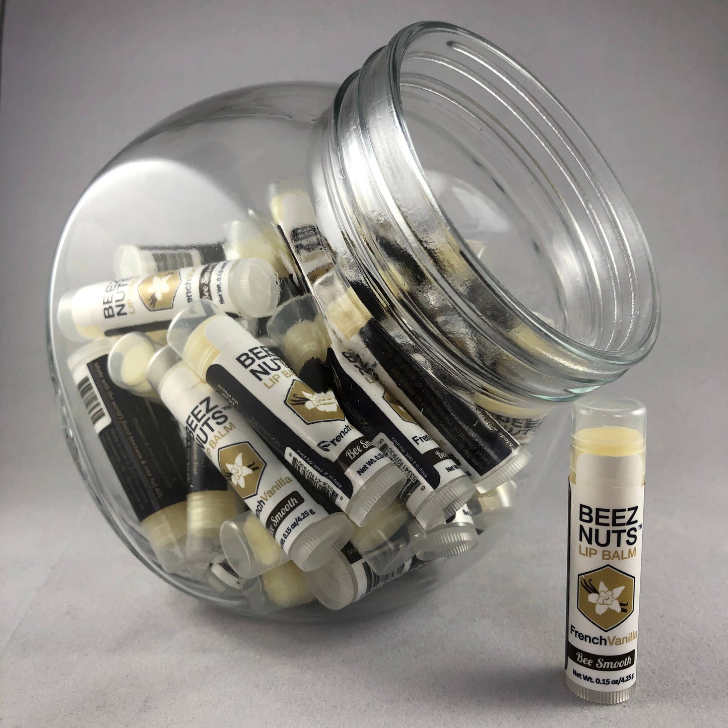 Beez Nuts Lip Balms Fishbowl Display: Assorted / 36 Count