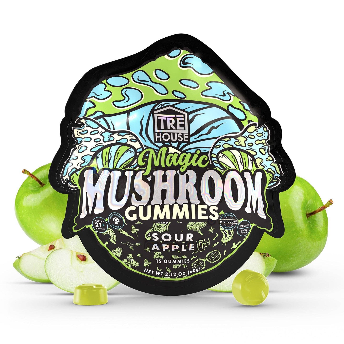 Tre House 15pk Mushroom Gummies –: Strawberry Dream