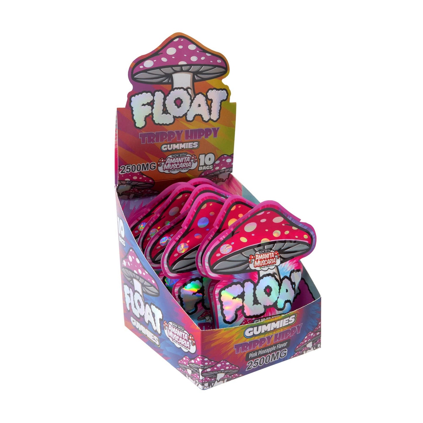 Float 2500mg Mushroom Gummies – 10ct: Tropical Trip