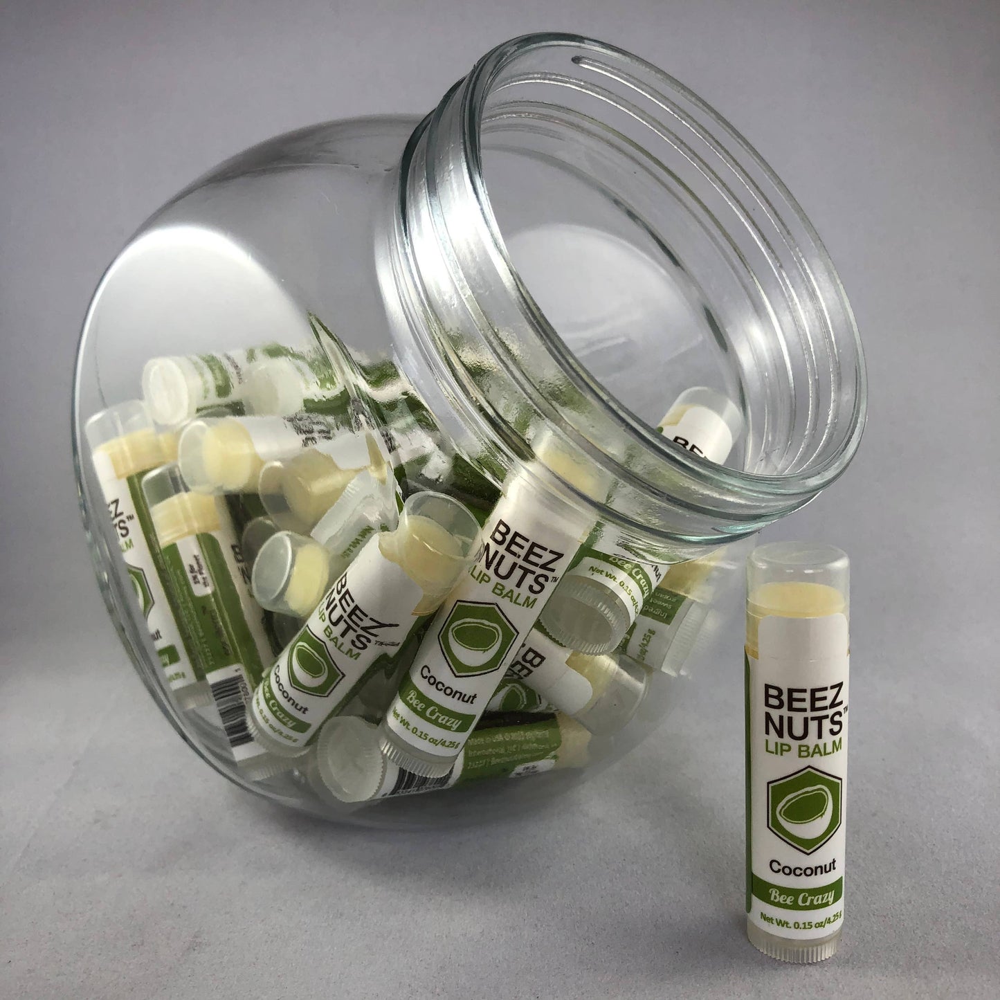 Beez Nuts Lip Balms Fishbowl Display: Assorted / 36 Count