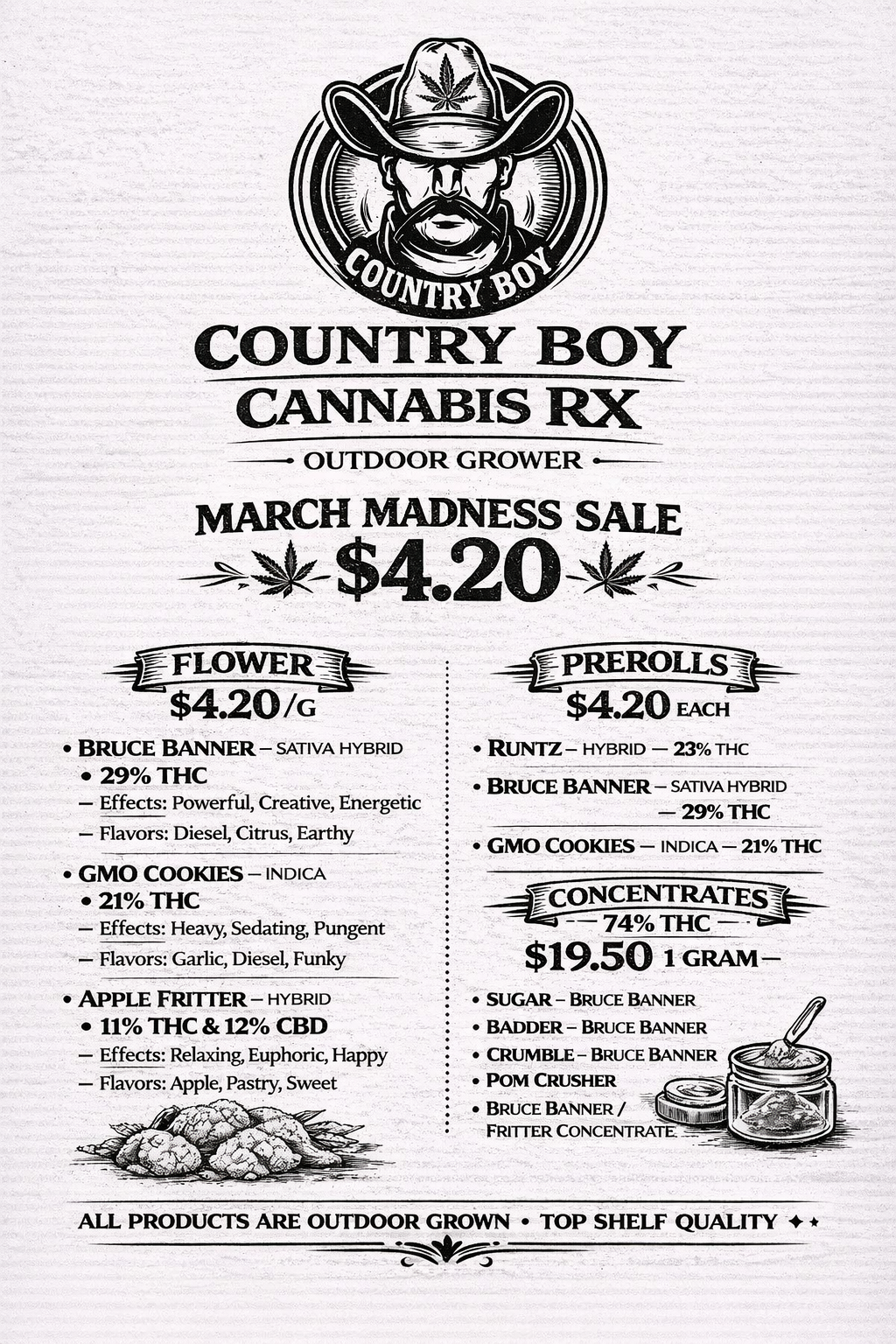 Country Boy Cannabis RX - DukeCityHerbs