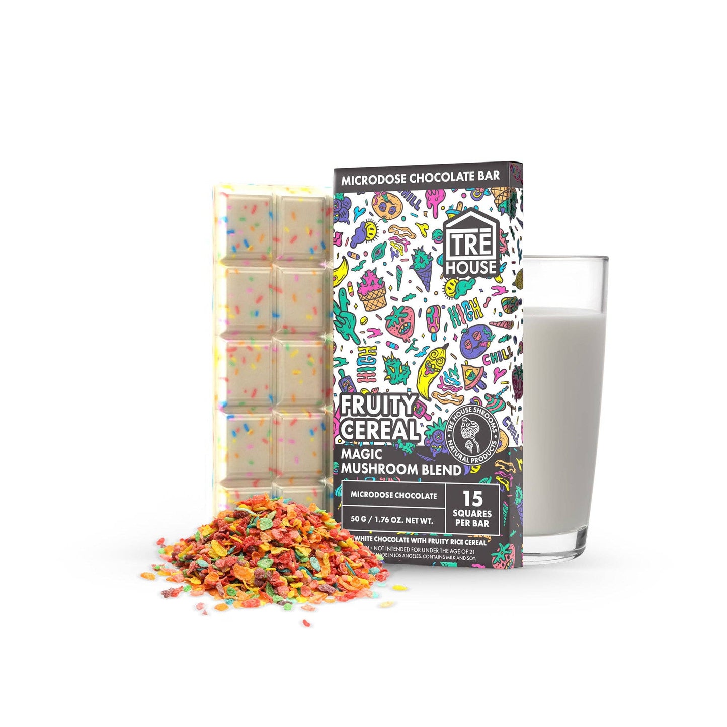 Tre House Mushroom Chocolate Bar –  Fruity Cereal