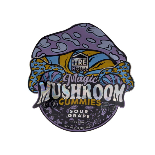 Tre House 15pk Mushroom Gummies : Sour Grape