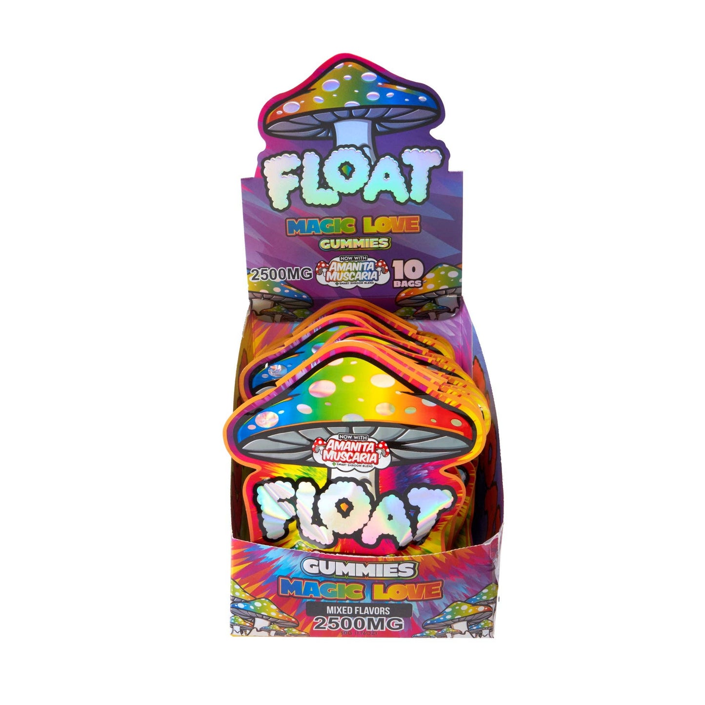 Float 2500mg Mushroom Gummies – 10ct: Tropical Trip