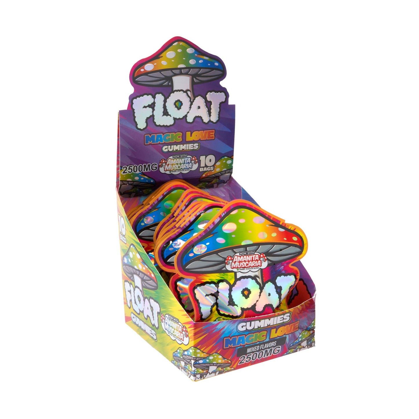 Float 2500mg Mushroom Gummies – 10ct: Tropical Trip