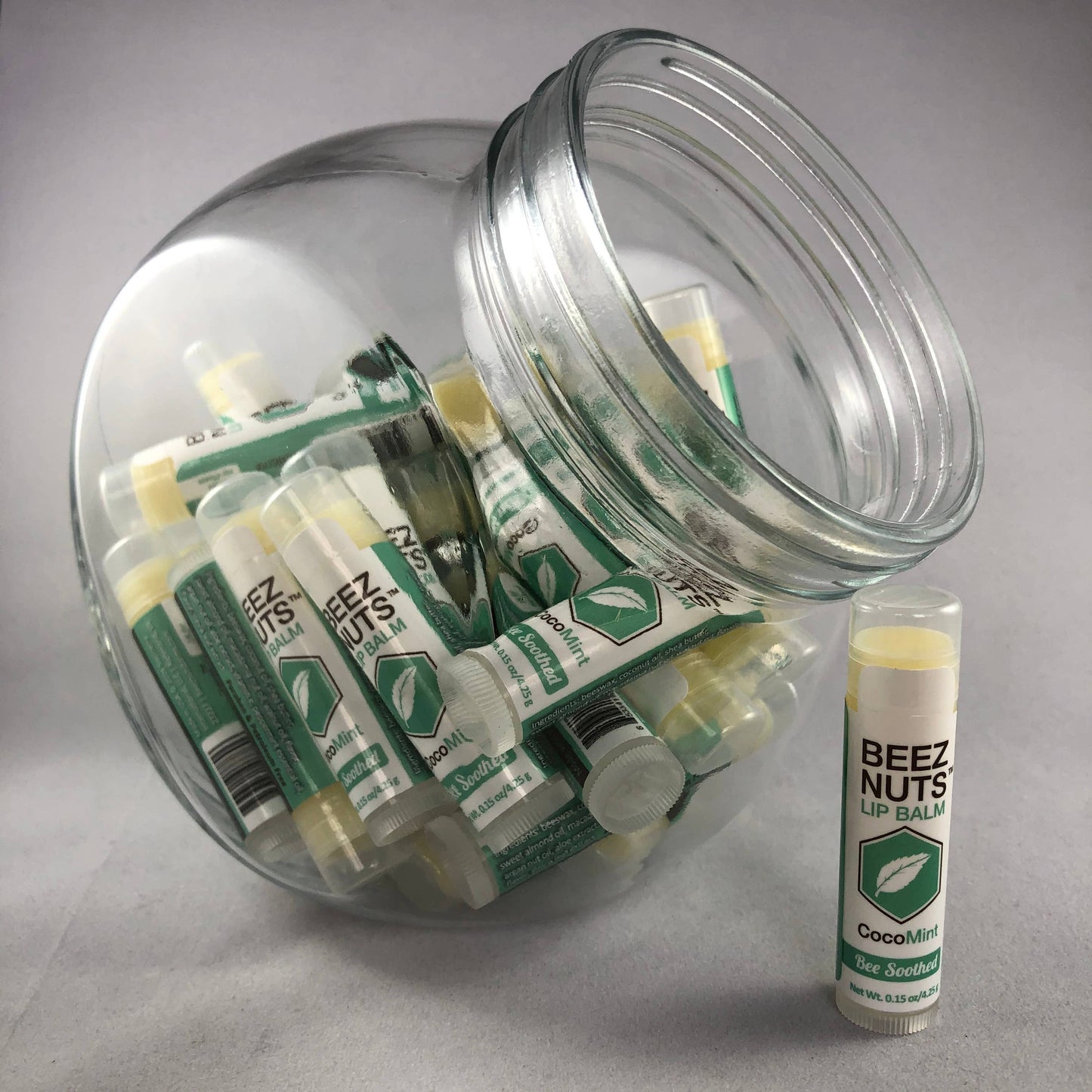 Beez Nuts Lip Balms Fishbowl Display: Assorted / 36 Count