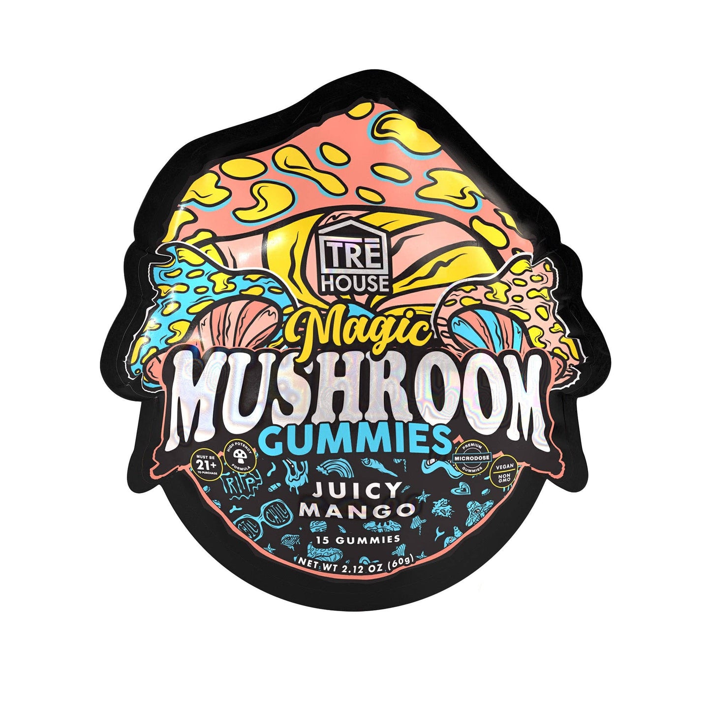 Tre House 15pk Mushroom Gummies –: Strawberry Dream