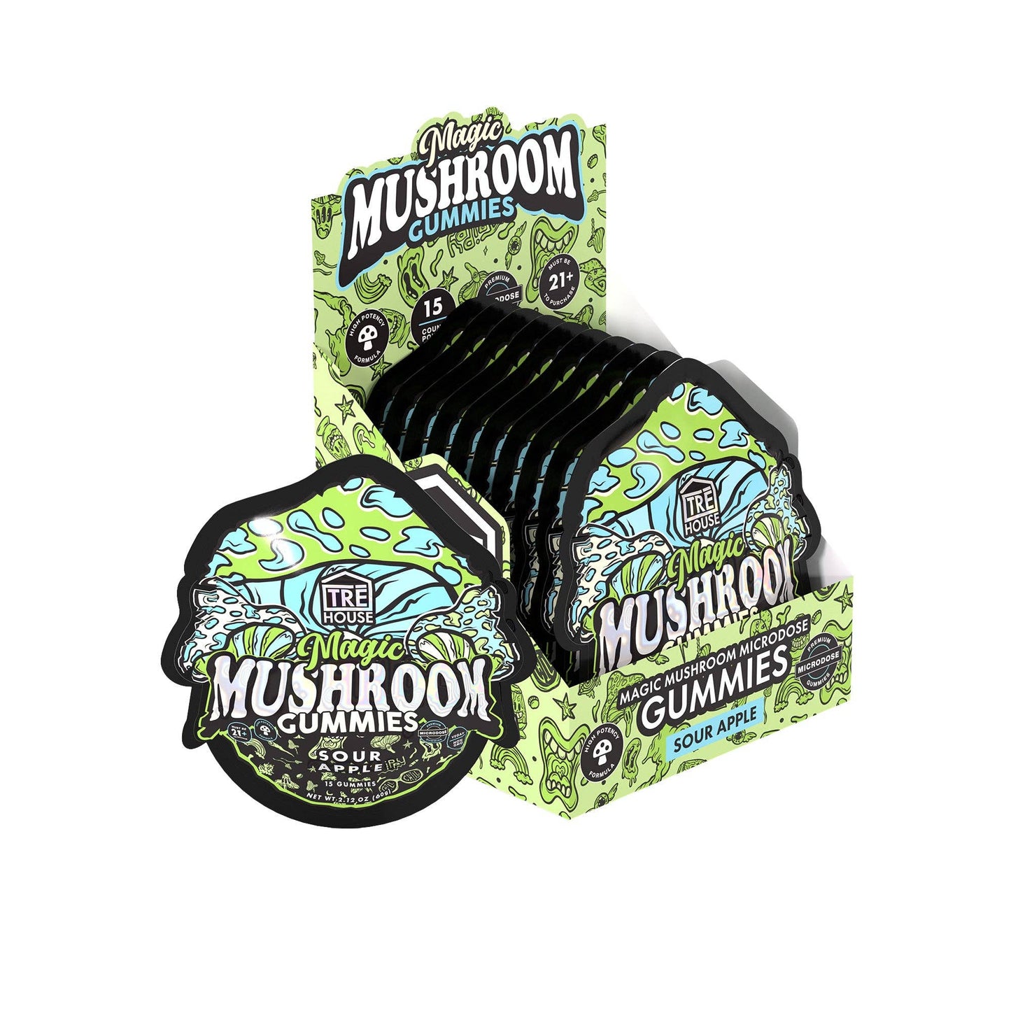 Tre House 15pk Mushroom Gummies –: Strawberry Dream