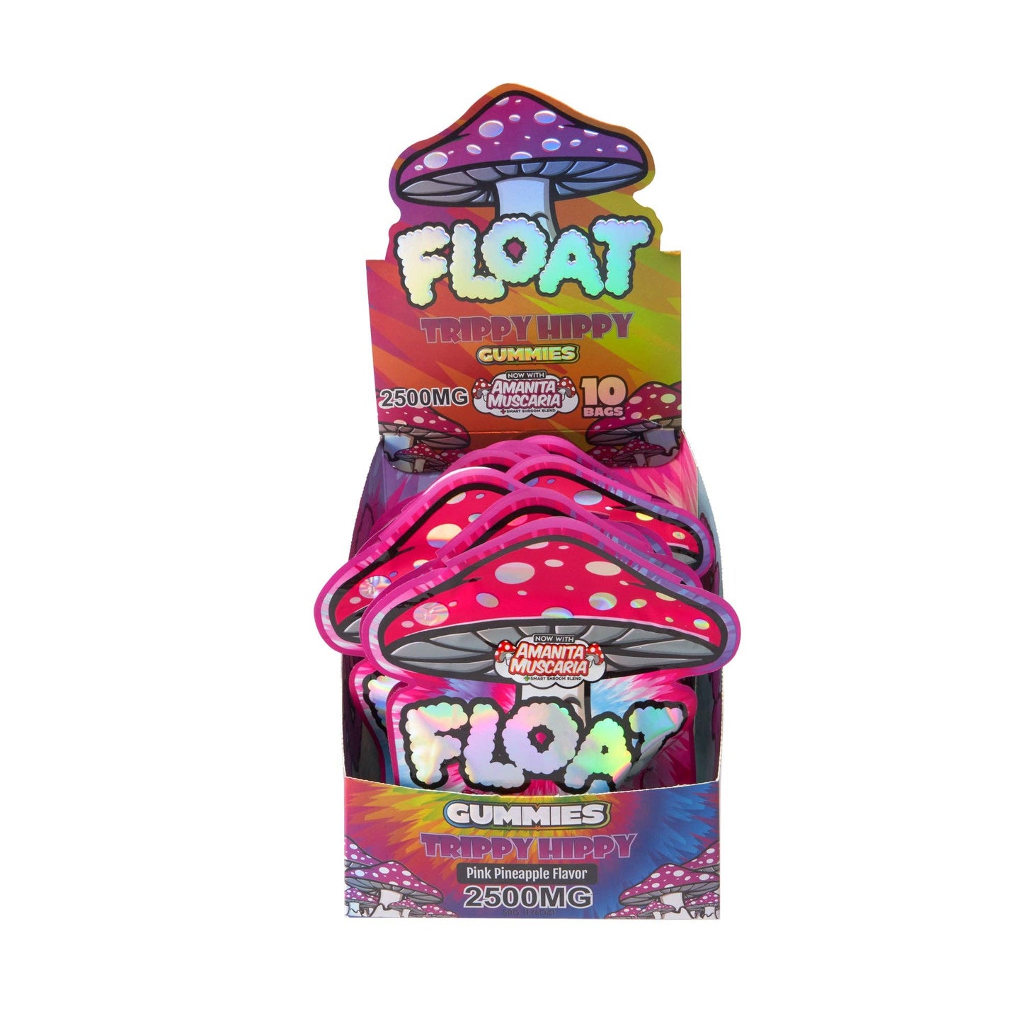 Float 2500mg Mushroom Gummies – 10ct: Tropical Trip
