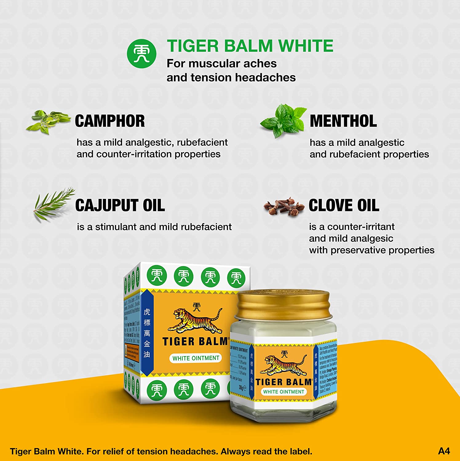 Tiger Balm White Ointment 21 ml - DukeCityHerbs