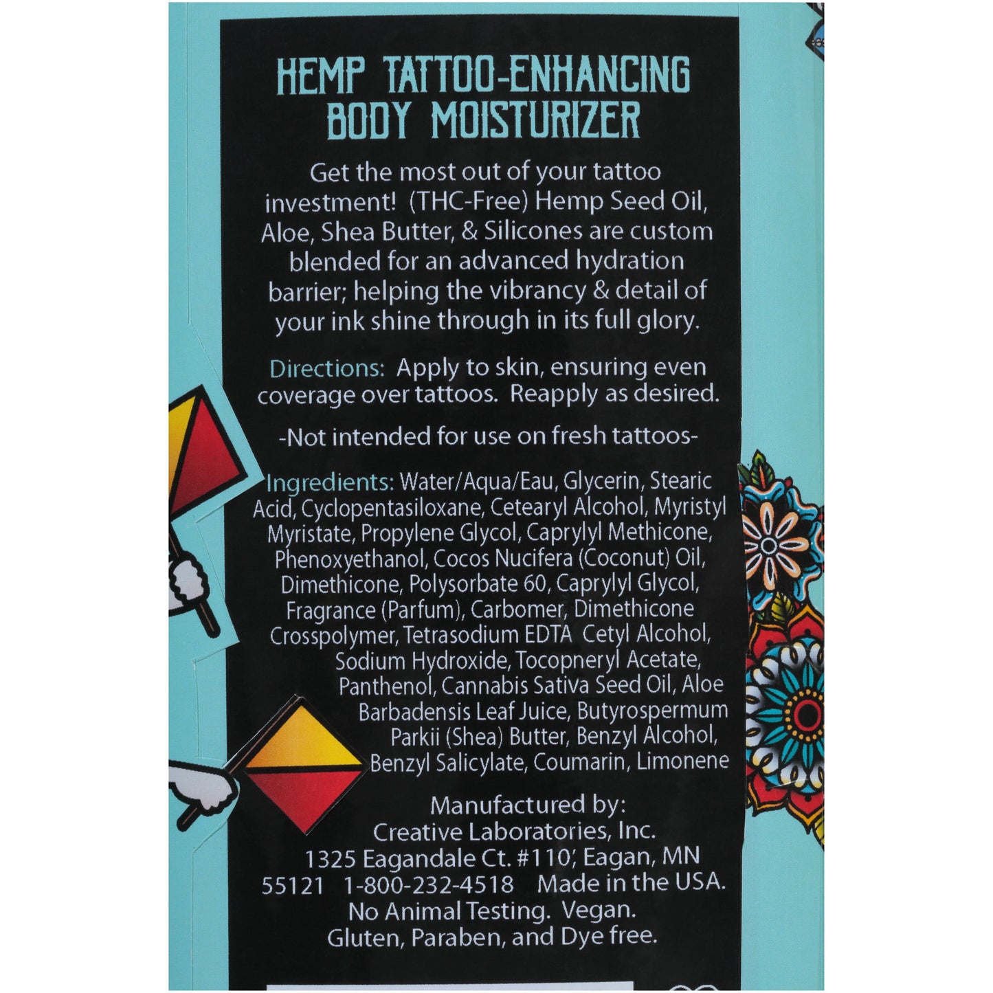 Malibu Tan Hemp Tattoo Enhancing Body Moisturizer, 18 fl oz - DukeCityHerbs