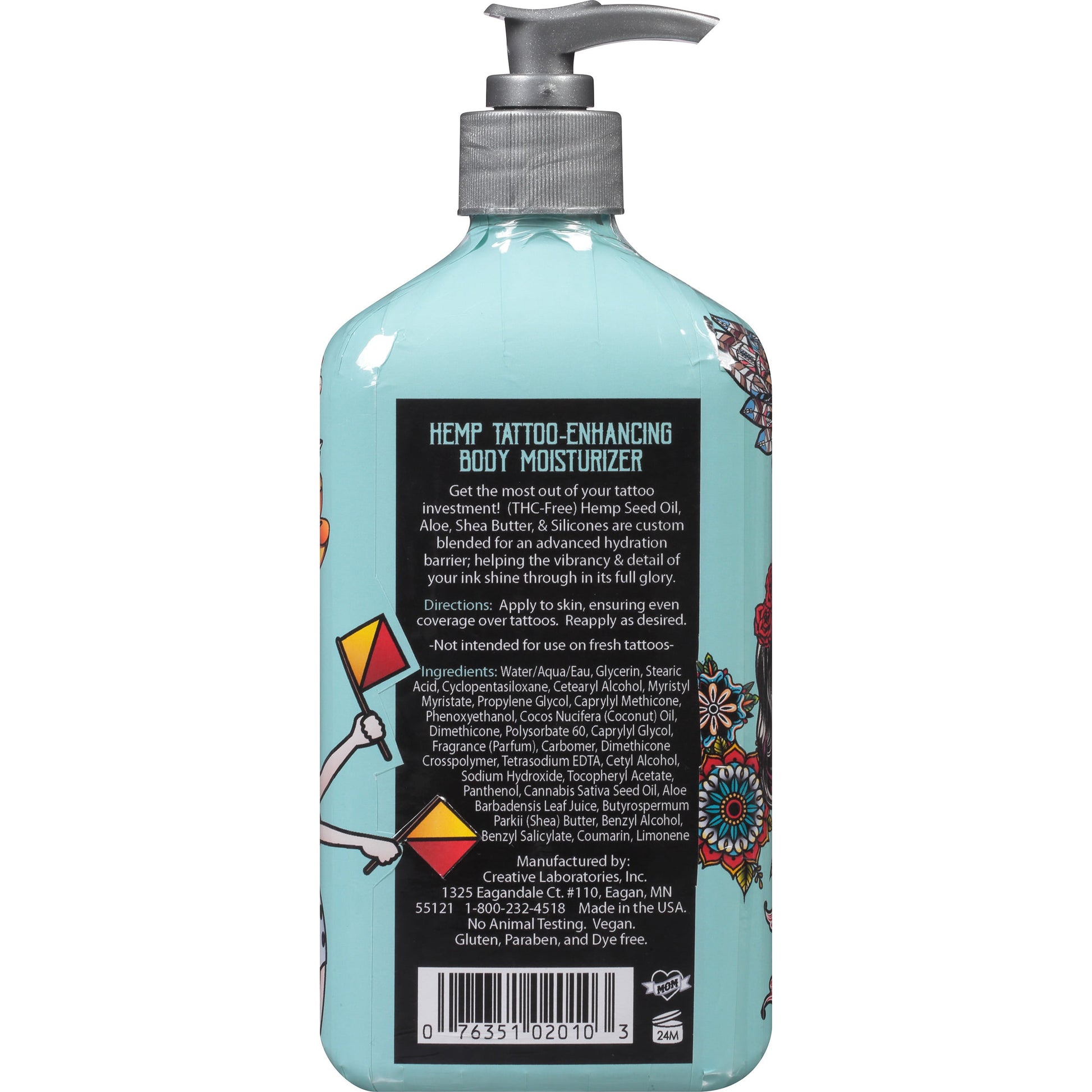 Malibu Tan Hemp Tattoo Enhancing Body Moisturizer, 18 fl oz - DukeCityHerbs