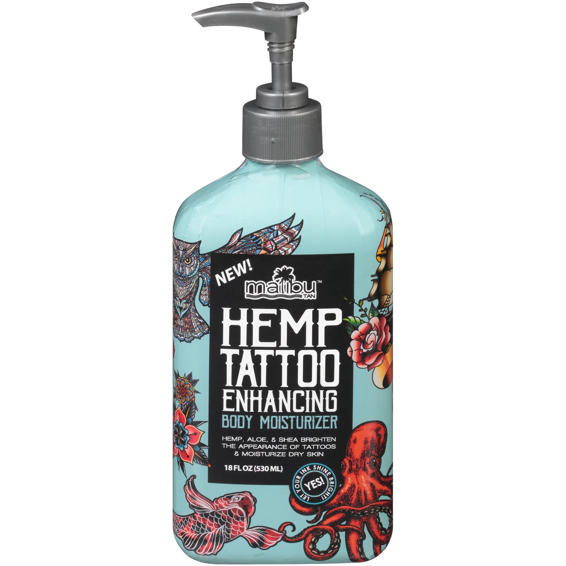 Malibu Tan Hemp Tattoo Enhancing Body Moisturizer, 18 fl oz - DukeCityHerbs