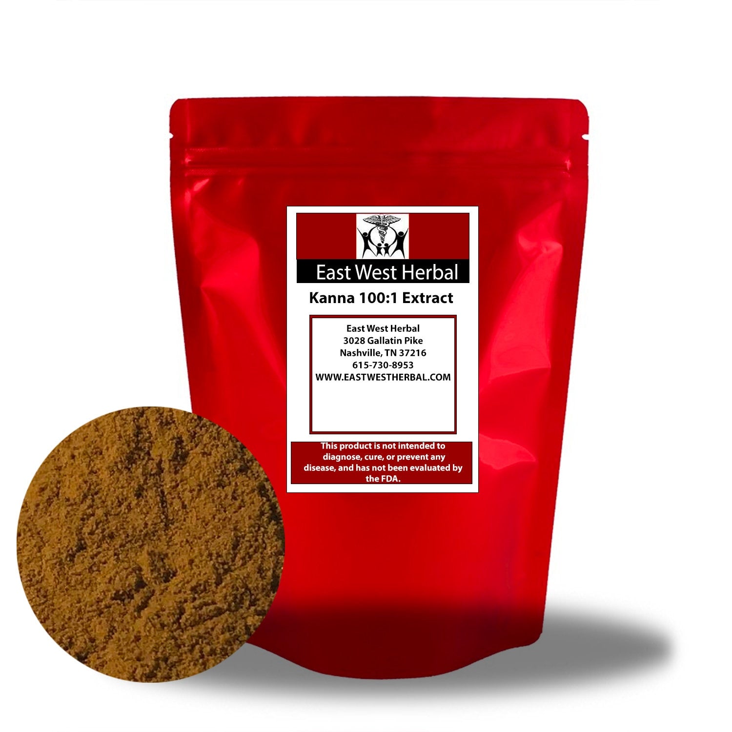 Kanna Powder 100:1 Extract  Sceletium Tortuosum Powder Choose Amount East West Herbal - DukeCityHerbs