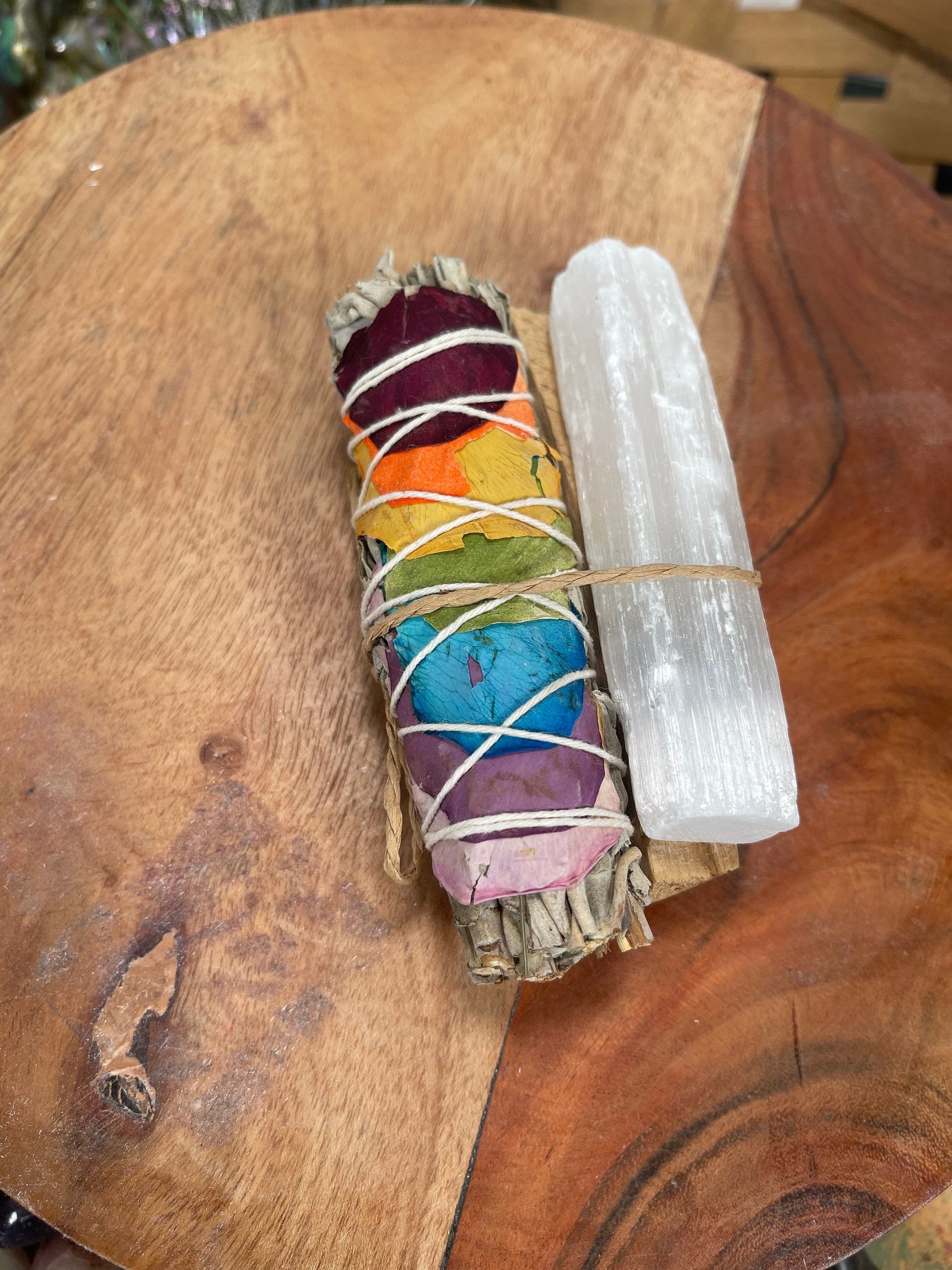 Selenite Wands 4 inch , 6inch -  Raw Selenite - Selenite Crystal Wands - Selenite Stick For Reiki Healing, FREE SHIPPING - DukeCityHerbs