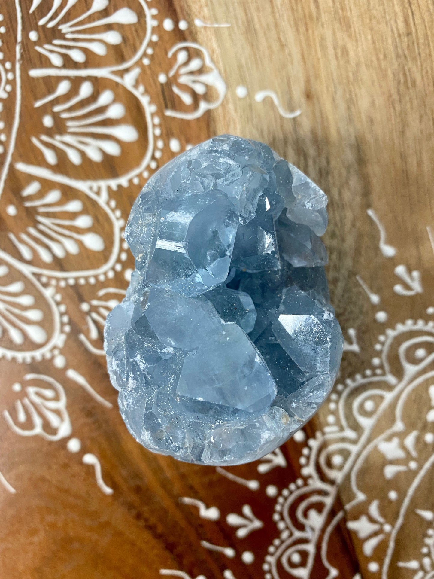 Celestite Cluster - Crystal Clusters - Celestite Raw Crystals - Celestite Egg - DukeCityHerbs